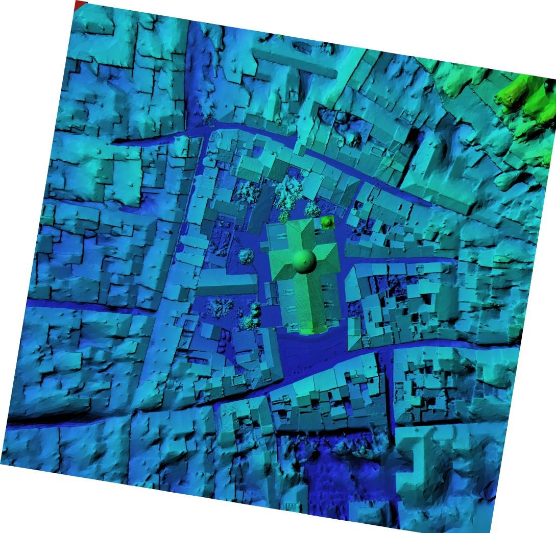 Modèle numérique d'élévation du quartier de Notre-Dame des Pommiers, Beaucaire