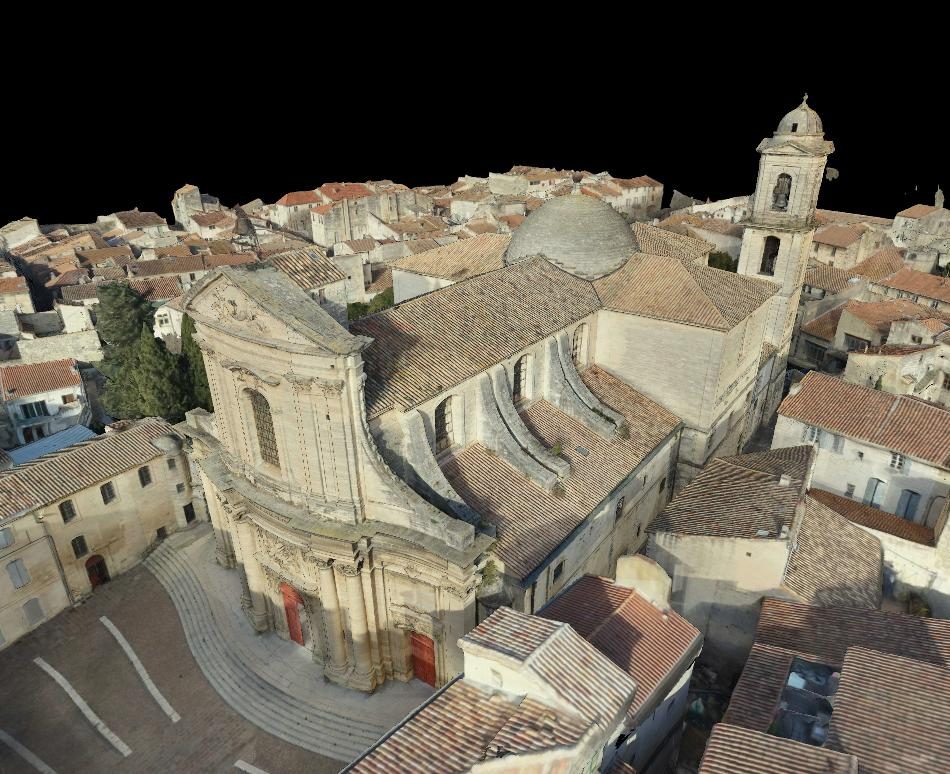 Relevé 3D — Notre-Dame des Pommiers, Beaucaire (30)
